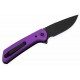 Couteau Reate Knives PL-XF Purple Manche Alu Lame Nitro-V Black Pivot Lock Clip REAPLXFA6 - Livraison Gratuite