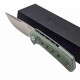 Couteau Reate Knives PL-XF Pivot Lock Jade Manche G10 Lame Acier Nitro-V SW Clip REAPLXF7 - Livraison Gratuite