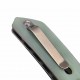 Couteau Reate Knives PL-XF Pivot Lock Jade Manche G10 Lame Acier Nitro-V SW Clip REAPLXF7 - Livraison Gratuite