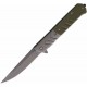 Lot de 2 Couteau ElitEdge A/O Green Manche G10 Lame Acier 420C Linerlock Clip EE10A106GN - Livraison Gratuite
