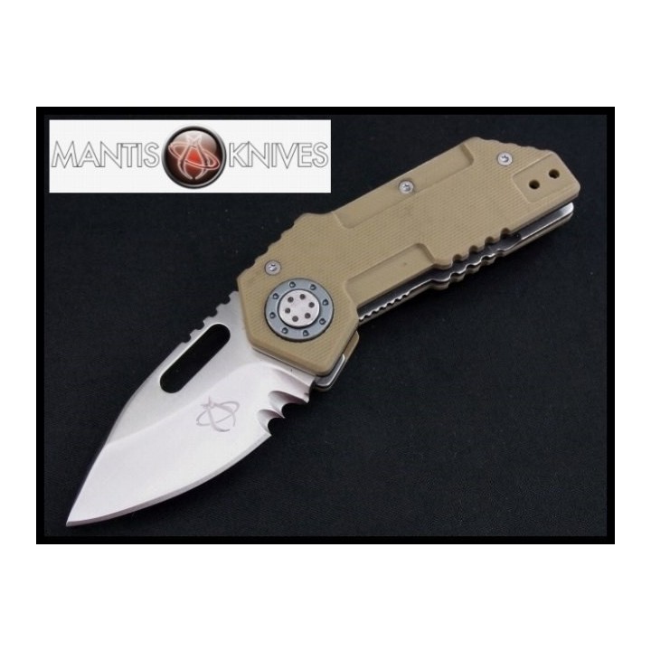 Couteau Mantis Tough Tony. 3 1/2" clos Acier CPM-440V G-10 Handle MANMT9D - Livraison Gratuite