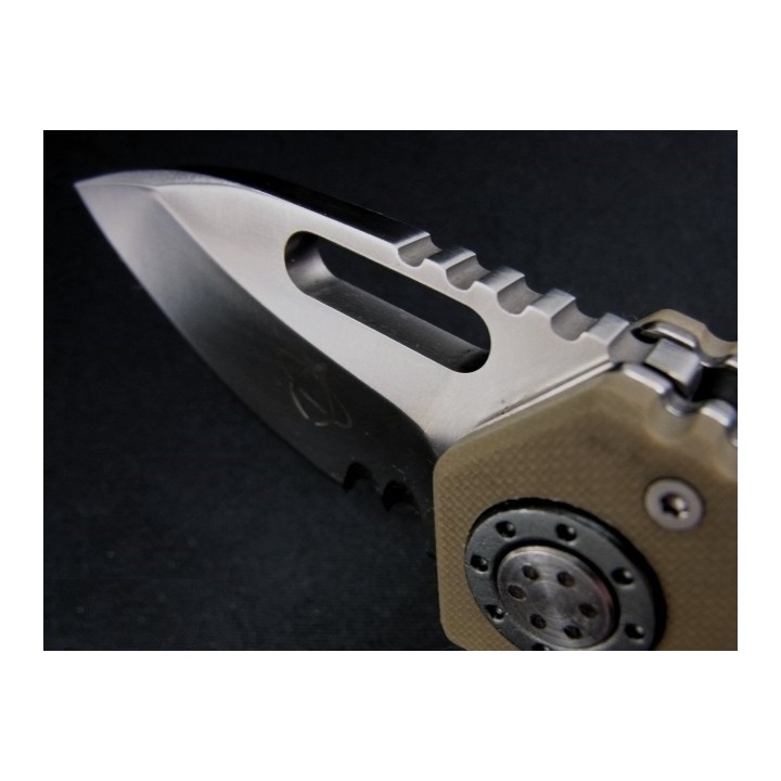 Couteau Mantis Tough Tony. 3 1/2" clos Acier CPM-440V G-10 Handle MANMT9D - Livraison Gratuite