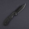 Couteau Daggerr Powie Black Lame Acier 8Cr14MoV Bowie Manche FRN Linerlock Clip DGRPWFBKBW - Livraison Gratuite