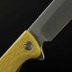 Couteau Daggerr Toothpick Yellow Manche FRN Lame Acier 8Cr14MoV Satin Linerlock CLip DGRTPFYLSW - Livraison Gratuite