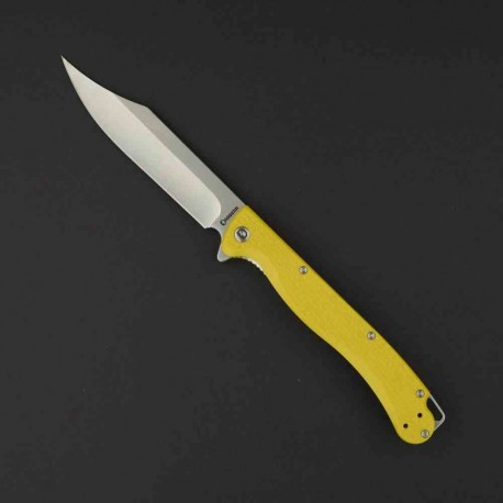 Couteau Daggerr Toothpick Yellow Manche FRN Lame Acier 8Cr14MoV Satin Linerlock CLip DGRTPFYLSW - Livraison Gratuite