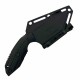 Couteau Tactical Takumitak Muted Black Lame Tanto Acier 3Cr13 Manche & Etui FRN TKF3S06 - Livraison Gratuite