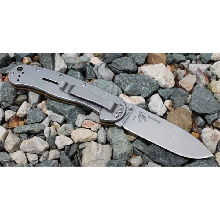 Couteau ESEE Avispa Coyote Brown Blade Acier AUS-8 Manche FRN Frame Lock BRK1301CB - Livraison Gratuite