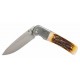 Couteau Browning Buckmark Hunter Bone Manche Os Lame Acier 8Cr13MoV Linerlock Clip BR0500B - Livraison Gratuite