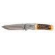 Couteau Browning Buckmark Hunter Bone Manche Os Lame Acier 8Cr13MoV Linerlock Clip BR0500B - Livraison Gratuite