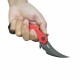 Couteau Kubey Rogue Pikal Karambit Red Manche G10 Lame Acier 14C28N SW IKBS Linerlock Clip KUB298F - Livraison Gratuite