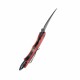 Couteau Kubey Rogue Pikal Karambit Red Manche G10 Lame Acier 14C28N SW IKBS Linerlock Clip KUB298F - Livraison Gratuite