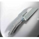 Couteau Kubey Sylow Grey Manche Titane Lame Acier 14C28N SW IKBS Framelock Clip KUB260A - Livraison Gratuite