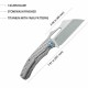 Couteau Kubey Sylow Grey Manche Titane Lame Acier 14C28N SW IKBS Framelock Clip KUB260A - Livraison Gratuite