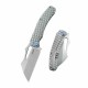 Couteau Kubey Sylow Grey Manche Titane Lame Acier 14C28N SW IKBS Framelock Clip KUB260A - Livraison Gratuite