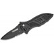 Couteau Blackhawk CQD Small Lame Acier D2 Combo Manche Black FRN Brise Vitres Button Lock Clip BH15M211BK - Livraison Gratuite