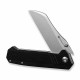 Couteau SENCUT Draxor Black Manche G10 Lame Acier 9Cr18MoV Satin Sheepsfoot IKBS LinerLock Clip S240351 - Livraison Gratuite