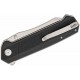 Couteau SENCUT Draxor Black Manche G10 Lame Acier 9Cr18MoV Satin Sheepsfoot IKBS LinerLock Clip S240351 - Livraison Gratuite