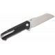 Couteau SENCUT Draxor Black Manche G10 Lame Acier 9Cr18MoV Satin Sheepsfoot IKBS LinerLock Clip S240351 - Livraison Gratuite