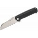 Couteau SENCUT Draxor Black Manche G10 Lame Acier 9Cr18MoV Satin Sheepsfoot IKBS LinerLock Clip S240351 - Livraison Gratuite