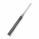 Couteau SENCUT Draxor Black Manche G10 Lame Acier 9Cr18MoV Satin Sheepsfoot IKBS LinerLock Clip S240351 - Livraison Gratuite