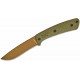 Couteau de Chasse Survie Browning Back Country Medium OD Green Manche G10 Lame Acier D2 Etui Kydex BR0542B - Livraison Gratuite