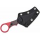 Couteau Mantis Sabot IV Karambit Black/Red Manche FCarbone Lame Acier M390 Etui Kydex MAN8356 - Livraison Gratuite