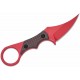 Couteau Mantis Sabot IV Karambit Black/Red Manche FCarbone Lame Acier M390 Etui Kydex MAN8356 - Livraison Gratuite