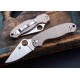 Couteau Spyderco Para 3 Brown Micarta Lame Acier CPM Cru-Wear Clip Compression Lock USA SC223MPCW - Livraison Gratuite