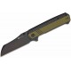 Couteau SENCUT Draxor Black/Geen Manche G10 Lame Acier 9Cr18MoV Satin Sheepsfoot IKBS Clip S240352 - Livraison Gratuite