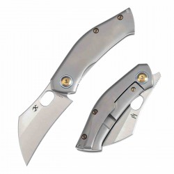 Couteau Kansept Osprey Manche Titane Lame Acier CPM-S35VN Frame Lock Clip K2087A1 - Livraison Gratuite