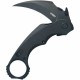 Couteau Kubey Rogue Recurve Karambit Black Lame Acier 14C28N Manche G10 IKBS Clip KUB298B - Livraison Gratuite