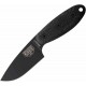 Couteau ESEE Sencillo Black Lame Acier A2 Manche Micarta Etui Kydex Made USA ESSENCILLOB - Livraison Gratuite