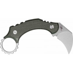 Couteau Vosteed Dirty Girl D0201 Karambit Lame Acier 14C28N Manche Micarta Etui Kydex VOSD0201 - Livraison Gratuite