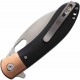 Couteau Vosteed Nightshade Silin Black Lame Acier Elmax Manche Micarta Linerlock IKBS VOSNSK001 - Livraison Gratuite