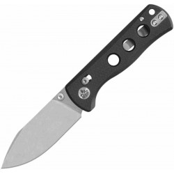 Couteau QSP Canary Glyde Black Lame Acier 14C28N Manche G10 Crossbar Lock QS150GLA1 - Livraison Gratuite