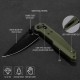 Couteau Hightron Sharplyn OD Green Lame Acier 14C28N Blk Manche G10 Axis Lock HTK01GRN - Livraison Gratuite
