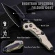 Couteau Hightron SPECTRON Lame Acier M390 Sheepsfoot Manche FRN Axis Lock Clip HTK04KHK - Livraison Gratuite