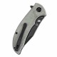 Couteau Tenable Rei Green Lame Acier 14C28N Manche Micarta IKBS Clip Liner Lock T1061A2 - Livraison Gratuite