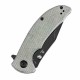 Couteau Tenable Rei Green Lame Acier 14C28N Manche Micarta IKBS Clip Liner Lock T1061A2 - Livraison Gratuite