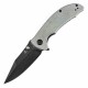 Couteau Tenable Rei Green Lame Acier 14C28N Manche Micarta IKBS Clip Liner Lock T1061A2 - Livraison Gratuite