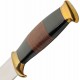 Couteau Rite Edge Monster Bowie Drop Point Lame Acier Inox Manche Cuir Etui Cuir PA203524 - Livraison Gratuite