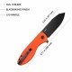 Couteau Kubey Master Chief Outdoor Orange Lame Acier AUS-10 Manche G10 IKBS Linerlock Clip KUB358E - Livraison Gratuite