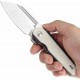 Couteau Tenable Rafe L Black/Ivory Lame Sheepfoot Acier 14C28N Manche G10 Liner Lock Clip T1048A4 - Livraison Gratuite