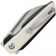 Couteau Tenable Rafe L Black/Ivory Lame Sheepfoot Acier 14C28N Manche G10 Liner Lock Clip T1048A4 - Livraison Gratuite