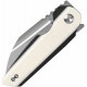 Couteau Tenable Rafe L Black/Ivory Lame Sheepfoot Acier 14C28N Manche G10 Liner Lock Clip T1048A4 - Livraison Gratuite