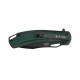 Couteau Elk Ridge A/O Dark Green Lame Acier 3Cr13 Manche Bois Linerlock Clip ERA2002GN - Livraison Gratuite