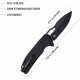 Couteau Kubey RDF Black Lame Acier AUS-10 Blk Manche G10 IKBS Button Lock Clip KUB316A - Livraison Gratuite