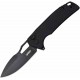 Couteau Kubey RDF Black Lame Acier AUS-10 Blk Manche G10 IKBS Button Lock Clip KUB316A - Livraison Gratuite