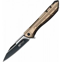 Couteau MTECH USA Linerlock A/O Tan Lame Acier Inox Manche Aluminium Linerlock Clip MTA1204TN - Livraison Gratuite