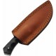 Couteau Skinner Damas Manche Turquoise/Micarta Lame Acier 256 Couches Étui Cuir DM1404TR - Livraison Gratuite